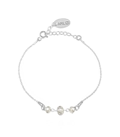 ARLIZI 1999 Armband transparant Swarovski kristal briolette - 925 sterling zilver - 20 cm