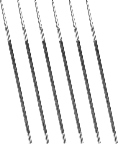 Rondvijl Set voor Kettingzagen, 6 Stuks, 5.2mm Vijl voor Handmatig Scherpen van Zaagkettingen, Precisie en Duurzaamheid