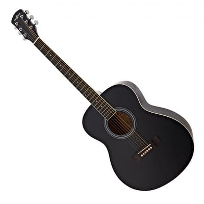 Akoestische Studiegitaar van Gear4music, Linkshandig, Zwart