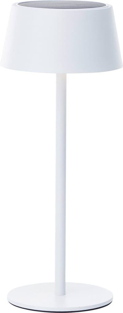 Brilliant Picco - oplaadbare Solar Tafellamp - Buiten - LED 4W 3000K - 3 Stepdim - IP44 - Wit
