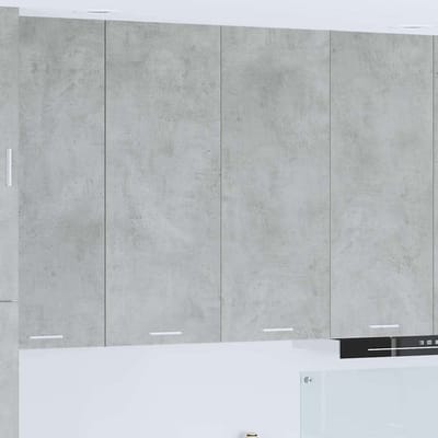 vidaXL - Hangkast - Beton - Grijs - 80 - x - 31 - x - 100 - cm - Bewerkt - hout