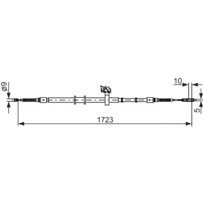Kabel, parkeerrem BOSCH 1 987 482 269