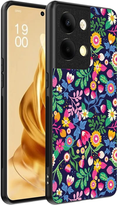 Smartphonica Telefoonhoesje Geschikt voor Oppo Reno 9 Pro Plus met bloemen opdruk - TPU backcover case flower design geschikt voor Oppo Reno 9 Pro Plus