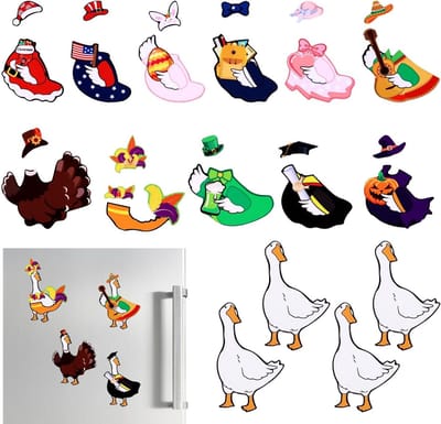 15-delige Gans Magneten Set voor Feestelijke Decoratie, Leuk voor Koelkast, Deur en Garage Versiering