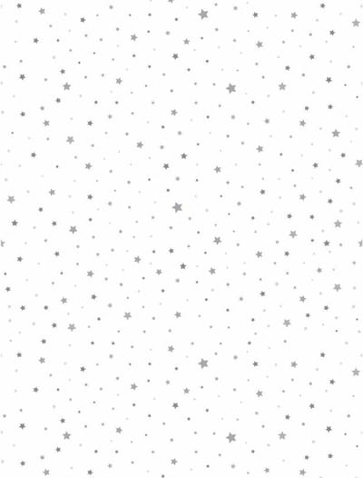 Duni - Kerst tafellaken/tafelkleed - 138x220 cm - papier - wit -sterren - rechthoekig