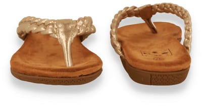Mode-mania Dames Slipper | Goud | Maat: 41