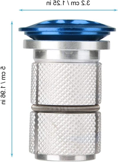 Aluminium Voorvork Expansieplug voor Fiets, 1/1.25 inch, Geschikt voor Mountain en Racefietsen, Blauw