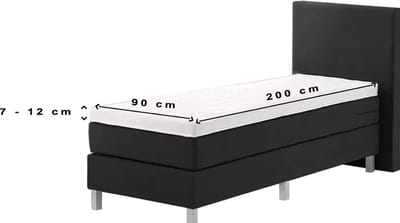 24-Bedding - Duopak 2 stuks !! - Dubbel Jersey - Topdek Hoeslaken - Topper Hoeslaken - 100% katoen - 90 x 200 cm - Wit - Extra dikke kwaliteit 200 gr/m2