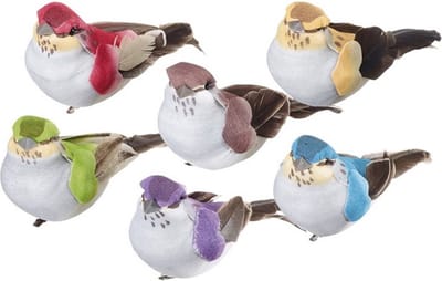 6x Mezen met clip 6ass. 10cm
