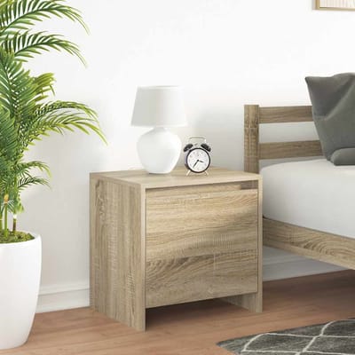 vidaXL - Nachtkastjes - 2 - st - 45x34x44,5 - cm - bewerkt - hout - sonoma - eikenkleur