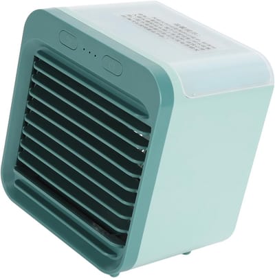 Draagbare Vernevelingsventilator - Persoonlijke Koeler - Snelle Verkoeling Buiten - 5000 mAh Batterij - 200 Ml Tank - Groen