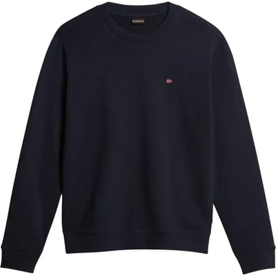 Napapijri Chic Crew Neck Geborduurde Blauwe Trui
