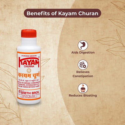 Ayurvedic Kayam Churna - Useful in Chronic Constipation, Headache, Hyperacidity - Chronische Constipatie, Hoofdpijn en maagzuur