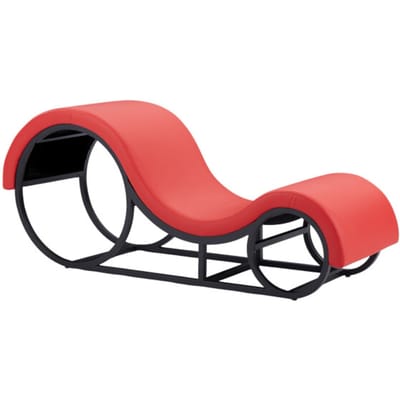 Furnilux Tantra Elysium - Tantra Stoel - Rood - Synthetisch leer - Stijlvolle Bank voor Ontspanning