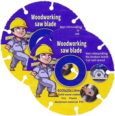 Dailygoods- Zaagblad 115 mm - Slijpschijf voor hout - Flexschijf - Doorslijpschijf - Set van 2 - Hoogwaardig hardmetaal