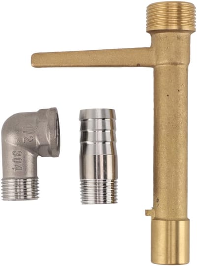 Dailygoods- Slangensleutel G3/4 - Messing/roestvrij staal - Snelle waterafvoer - Irrigatiesysteem - Tuinwaterinlaat - Eenvoudige installatie - Waterafsluiter