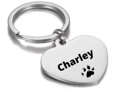 Hondenpenning Zilver hart - Dogtag - RVS Huisdierpenning - Hondenpenning inclusief graveren - Petshop Seven®