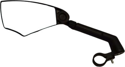 Falkx Verstelbare fietsspiegel links - acryl glas 11x5 cm - verbeterde zichtbaarheid