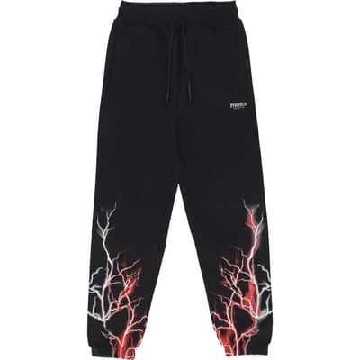 Lichtgewicht heren trainingsbroek Lightning Pant zwart/rood/grijs