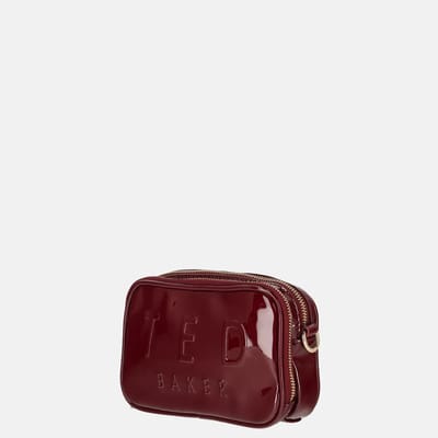 Ted Baker schoudertas Lauli Webbing Detail Small Camera Bag Oxblood donkerrood
