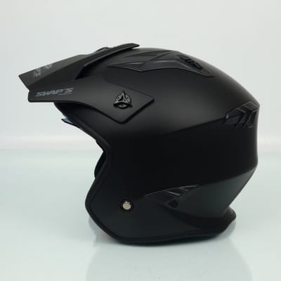 Casque Swaps Trooper S769 noir mat pour moto trial quad Taille S 55-56cm Neuf