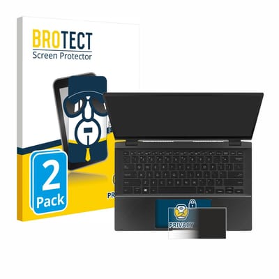 BROTECT - privacy screenprotector voor ASUS ZenBook Flip 14 UX463FA (Touch Trackpad) - Folie Beschermfolie Blauwlichtfilter 2 Stuks