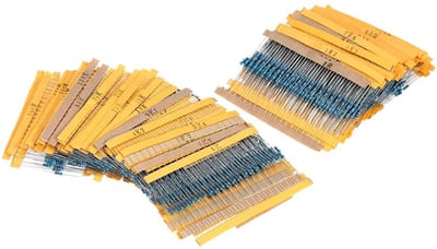 Dailygoods - Weerstandsset - 2600 Stuks - Assortiment Kit voor Elektronische Projecten - Handig en Compleet - Metaalfilmweerstanden - Ideaal voor Doe-...