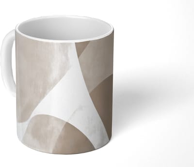 Mok - Koffiemok - Vloeiende vlakken - Harmonieus - Golvend - Mokken - 350 ML - Beker - Koffiemokken - Theemok