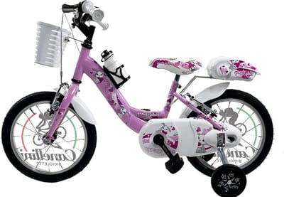 Kinderfiets - Meisjesfiets - Leren Fietsen - Met Zijwielen - 14 Inch - Roze