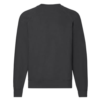 Fruit of the Loom Heren Klassiek 80/20 Raglan Sweatshirt (Licht Grafiet)