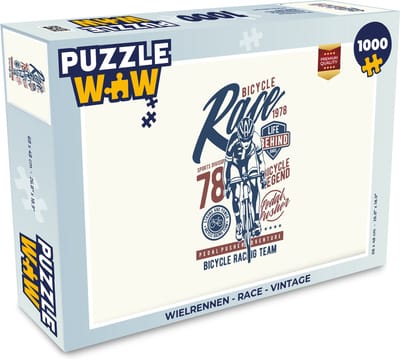 Puzzel Wielrennen - Race - Vintage - Legpuzzel - Puzzel 1000 stukjes volwassenen