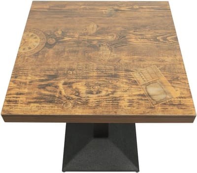 Scandinavische moderneeettafel, bureau, bartafel, geschikt voor keuken, eetkamer, woonkamer en kantoor, voor 2-4 personen (60 x 60 x 75 cm (Orologio))