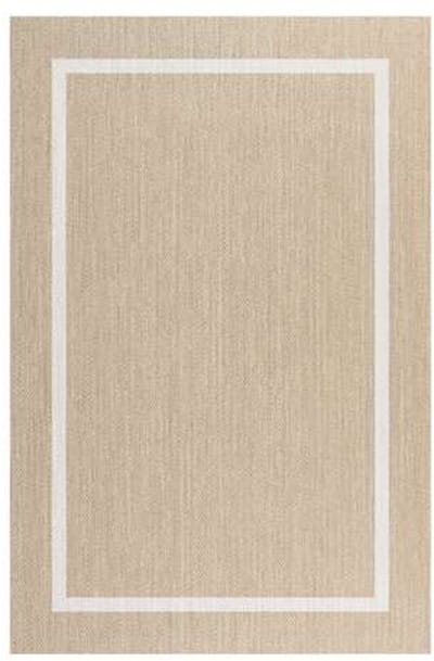 Storesdeco Premium vinyl vloerkleed, wasbaar, antislip en slijtvast – rechthoek Wit 60x90 cm