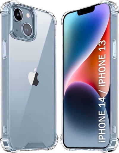 Schokbestendig Hoesje - Crystal Clear Back Cover Geschikt voor: Apple iPhone 14 | Transparante achterkant PC & TPU Bumper