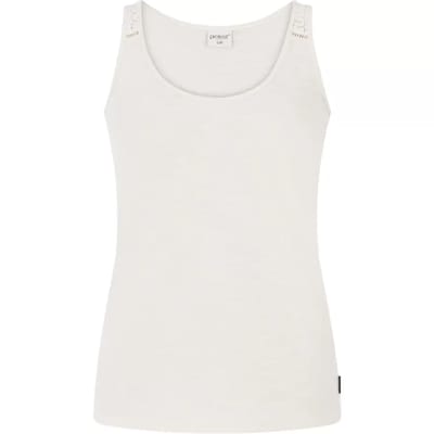 Protest Prtimpulses – Tanktop Dames – Mouwloos – Ronde hals – Kitoffwhite
