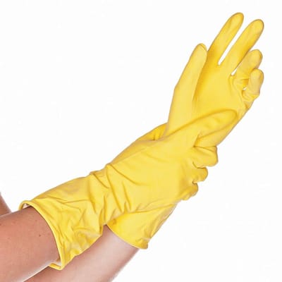 HYGOSTAR latex huishoudhandschoenen Bettina, XXL, geel