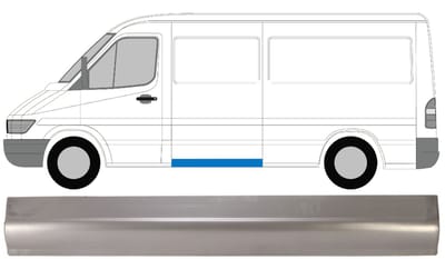 Plaatwerkdeel zijpaneel voor Mercedes Sprinter 1995-2006 / Links