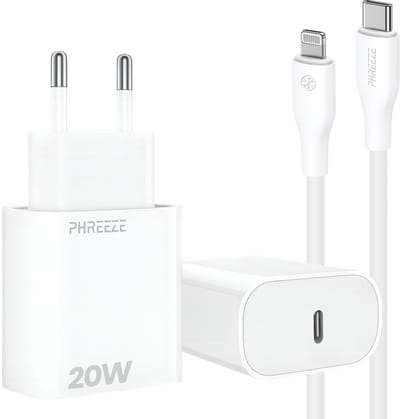 20w usb C adapter - Oplader set geschikt voor iPhone en iPad - Met Lightning naar usb C kabel 1 meter