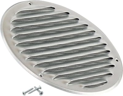 Rond Ventilatierooster 160mm - Verzinkt - Insectengaas - Luchtrooster