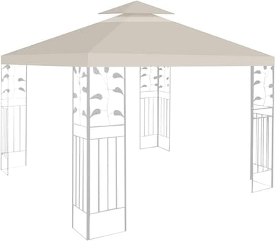 Paviljoen Vervangend Dak - Reserve Overdekking - Buitenfeestjes - Dubbel Laags Ontwerp - 3 x 3 m - Beige