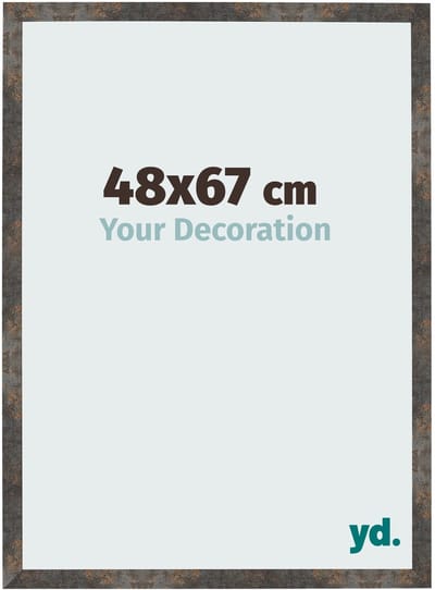 Your Decoration - Fotolijst 48x67 cm - MDF - Geoxideerd Metaal - Bologna