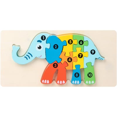 3D Houten Puzzels Educatieve Cartoon Dieren Vroege Leren Cognitie Intelligentie Puzzelspel Voor Kinderen Houten Puzzel