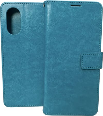 Portemonnee Book case Hoesje Geschikt voor: Oppo A78 5G - Turquoise