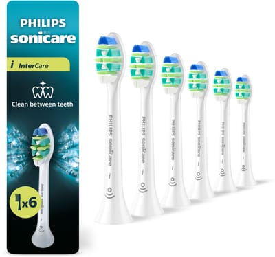 Têtes de brosse à dents - PHILIPS - HX9006/87 - InterCare - lot de 6 - blanches