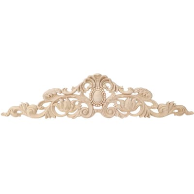 Applique de sculpture sur bois de Style européen, 50x12cm, décoration DIY pour meubles de maison, cour beige