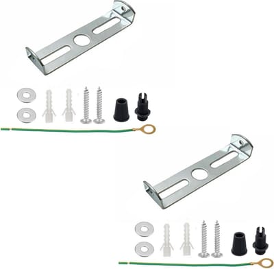 Plafondrozet Beugel - Lampen Bevestiging - Lampen Ophangen - Robuust Metaal - 65mm - Zilver