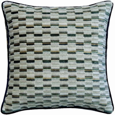 Decoratieve Sierkussen Kussensloop Blauw Jacquard Zijde Velvet 60 x 60 cm