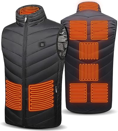 Verwarmd Vest - 9 Warmte-Zones - Elektrische Bodywarmer - Heated Vest - Thermokleding - Verwarmde Kleding - XL
