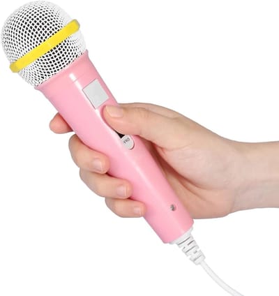 Kinderen Microfoon Speelgoed - Speelgoedmicrofoon Educatief - Vroegschoolse Educatie - Interactief en Creatief - 23 x 7 x 5 cm
