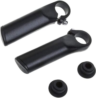 Fiets Bar End Grips - Stuurdoppen Aluminium - Comfortabel Fietsen - Hoge Intensiteit - 2 stuks 22.2mm - Zilver
